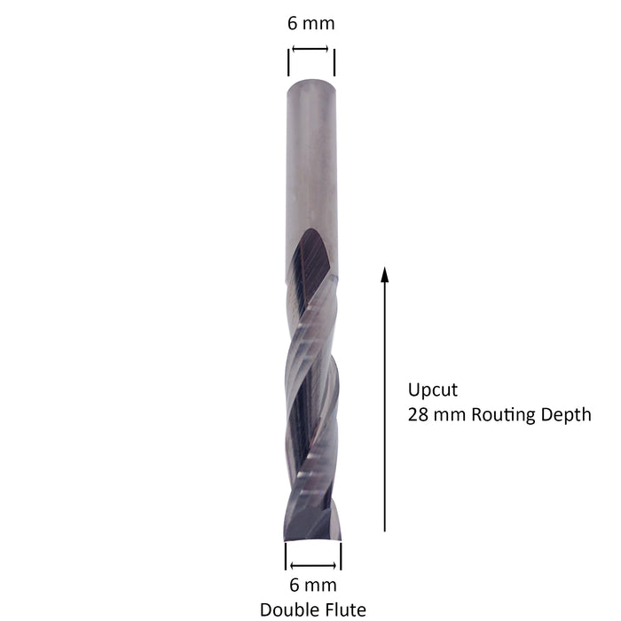 Rizzoblade RZ117D (6mm*6mm*28mm Upcut Double Flute)